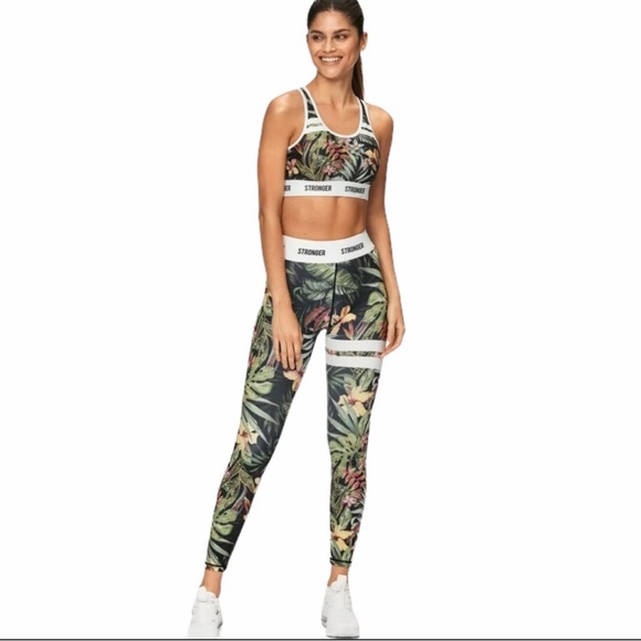 STRONGER set  Vietnam Jungle Floral Print Active - Picture 12 of 14